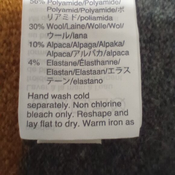 Madewell Frayed Alpaca Wool Striped Wrap Long Cardigan Kent Duster - Picture 10 of 12